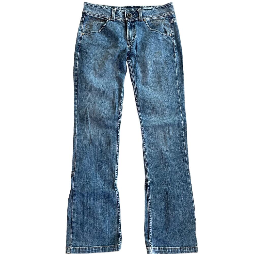 Vintage LEVIs JEANS Slim Fit rare button Bell WPL 423 Y2k juniors 7 low rise